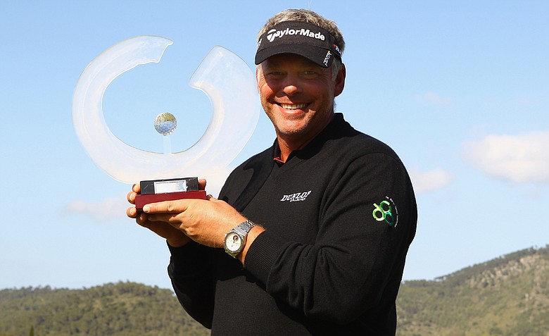 Darren Clarke after winning the Iberdrola Open.