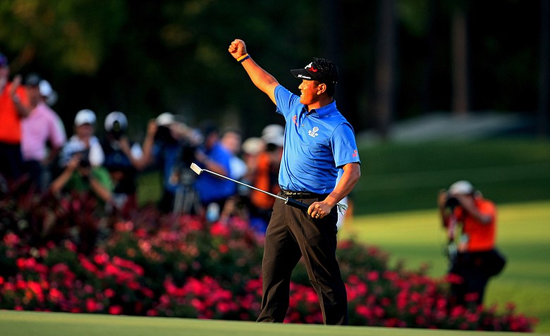 K.J. Choi after winning The Players Championship.