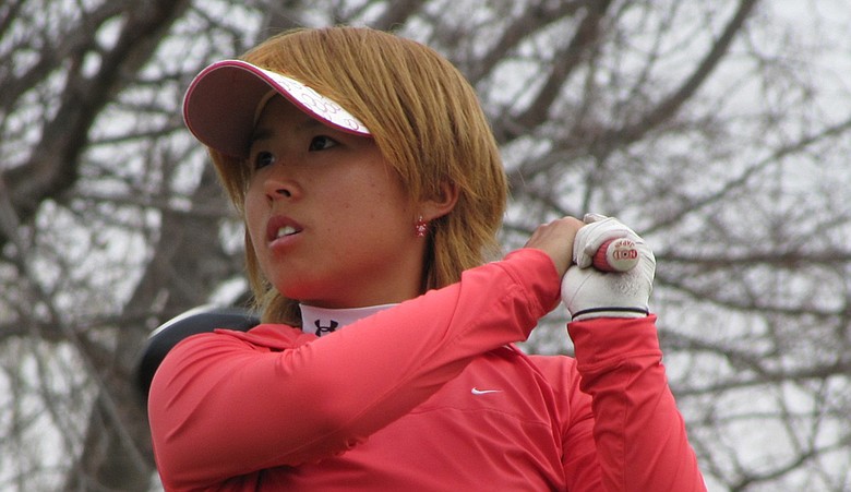 Rika Park hits a shot during the Kathy Whitworth Invitational.