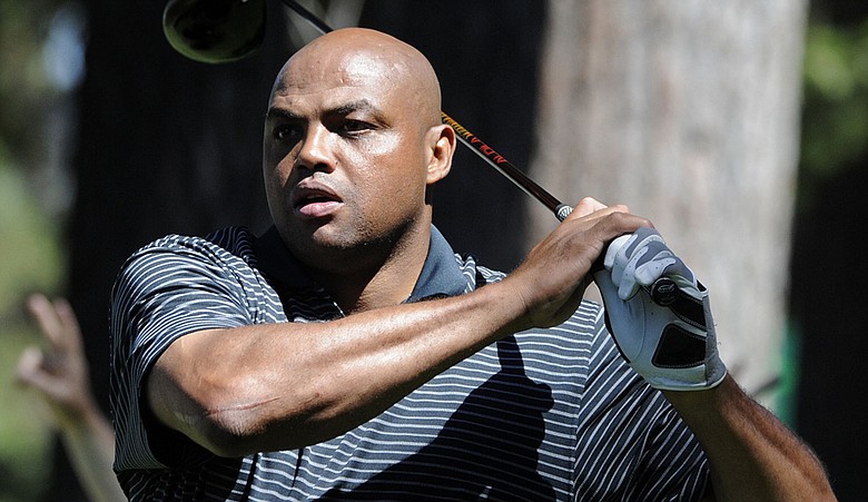 Charles Barkley during the 2009 Lake Tahoe celebrity golf outing.