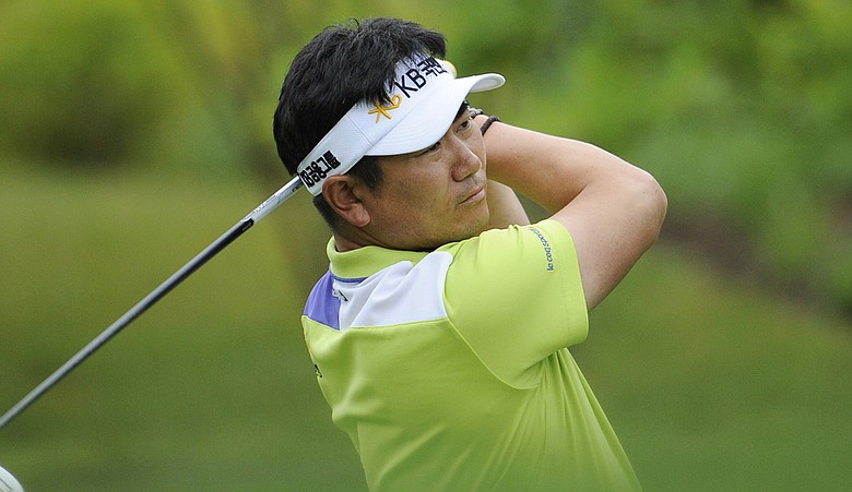 Y.E. Yang trails Rory McIlroy by six shots heading into the weekend at the U.S. Open.