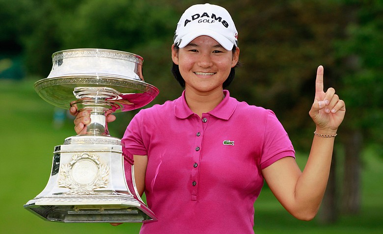 Yani Tseng after winning the 2011 Wegmans LPGA Championship
