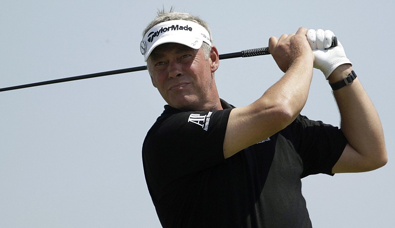 Darren Clarke during Round 2 of the British Open.