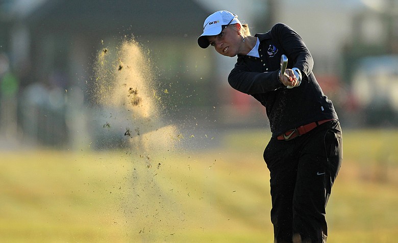 Sophia Popov during Round 1 of the Ricoh Women's British Open at Carnoustie.