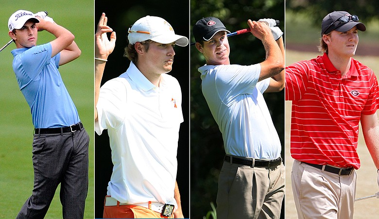 Patrick Cantlay, Peter Uihlein, Harris English and Russell Henley (from left) were the first four players named to the U.S. Walker Cup team.