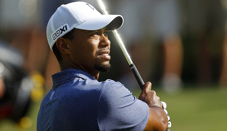 Tiger Woods during the PGA Championship.