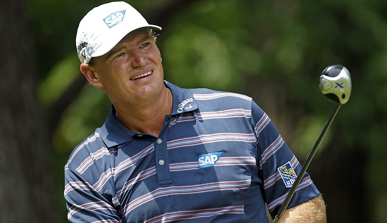 Ernie Els during the Wyndham Championship.