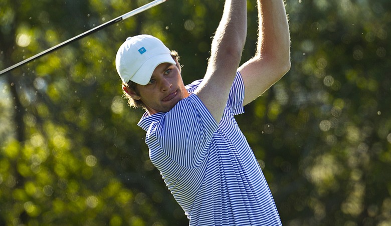 Max Buckley during the Round of 16 at the U.S. Amateur.