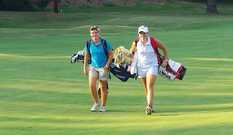 Kelli Murphy, left, beat McKenzie Talbert in a playoff at the Joe Cheves Junior.