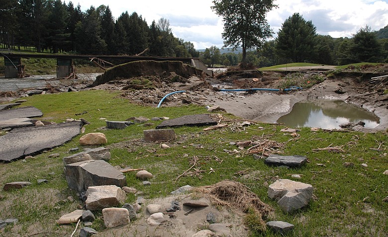The Lakeland course at the The Quechee Club in Quechee, Vermont was damaged by Hurricane Irene.