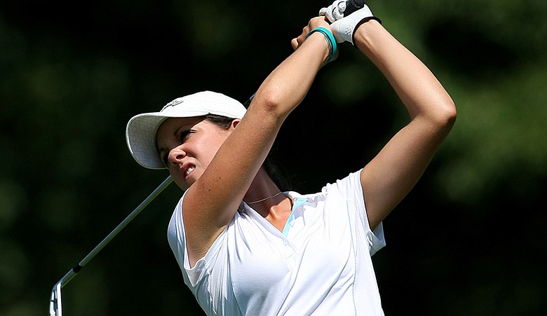 Emma Talley watches a shot during the U.S. Girls' Junior.