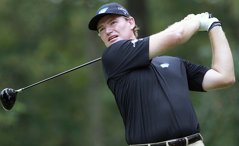 Ernie Els during the Deutsche Bank Championship