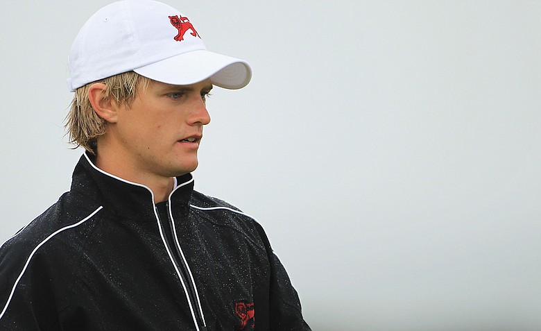 Tom Lewis (pictured) and playing partner Michael Stewart knocked off the U.S. duo of Peter Uihlein and Harris English, 2 and 1, in Walker Cup foursomes play at the Balgownie Links at Royal Aberdeen Golf Club.