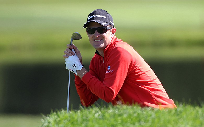 Justin Rose during the third round of the BMW Championship at Cog Hill