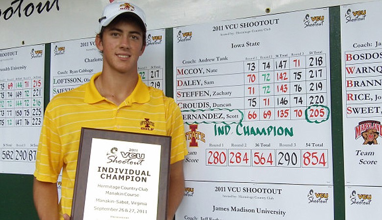 Iowa State freshman Scott Fernandez