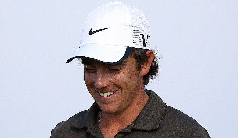 Tommy Fleetwood at the 18th green during Round 2 of the Alfred Dunhill Links Championship.