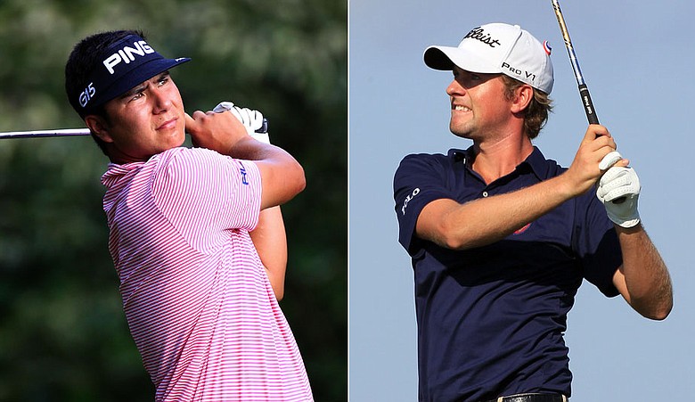 Zack Miller and Webb Simpson share the lead after the first round of the McGladrey Classic.