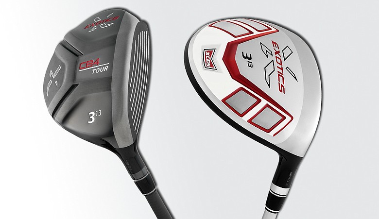 View of the CB4 and the XCGS fairway woods from Tour Edge