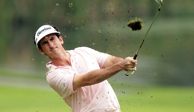 Gonzalo Fernandez-Castano during Round 3 of the Singapore Open.