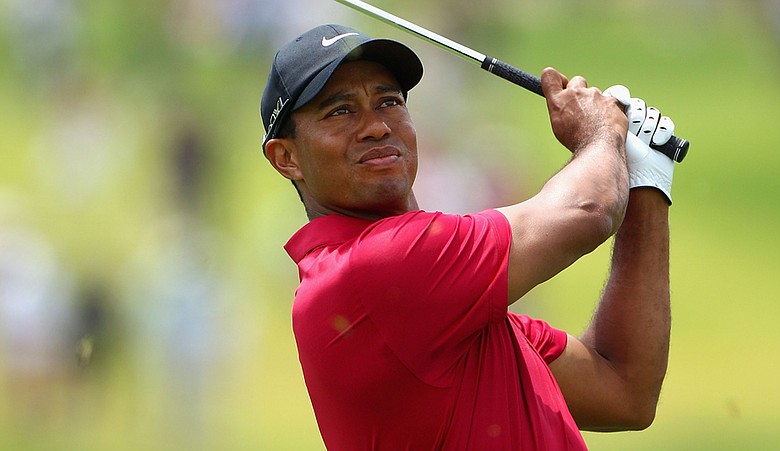 Tiger Woods during the final round of the Australian Open.