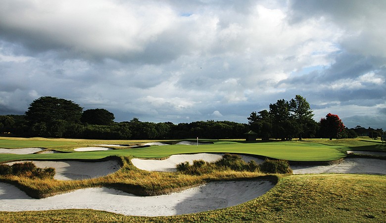 No. 18 on Royal Melbourne's East Course, a hole that will play as No. 16 on the Composite Course for the Presidents Cup.