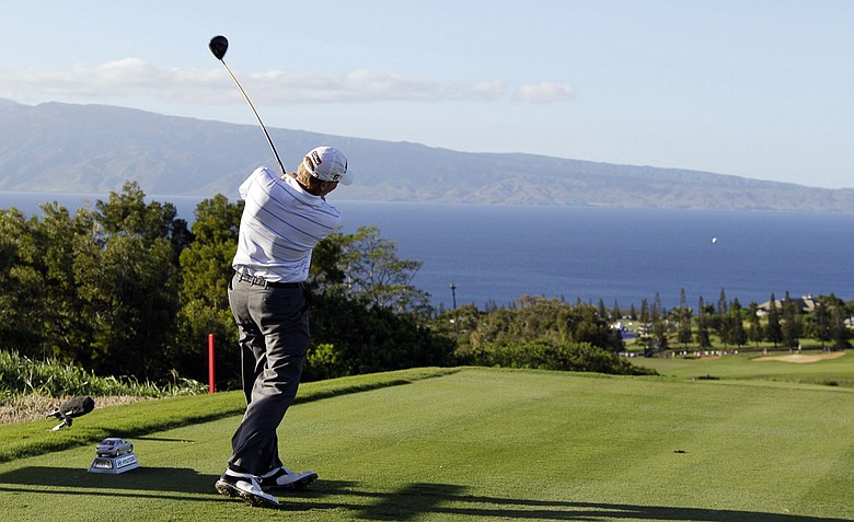 Steve Stricker at the 2011 Hyundai Tournament of Champions in Kapalua.