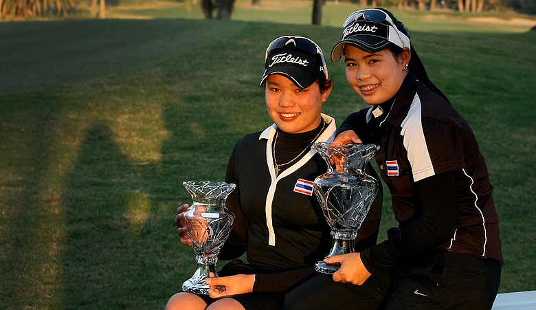 Moriya, right, and Ariya, left, took first and second at the 86th South Atlantic Amateur at Oceanside Country Club.