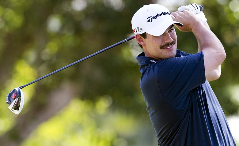 Johnson Wagner tees off on the first hole during the final round of the Sony Open.