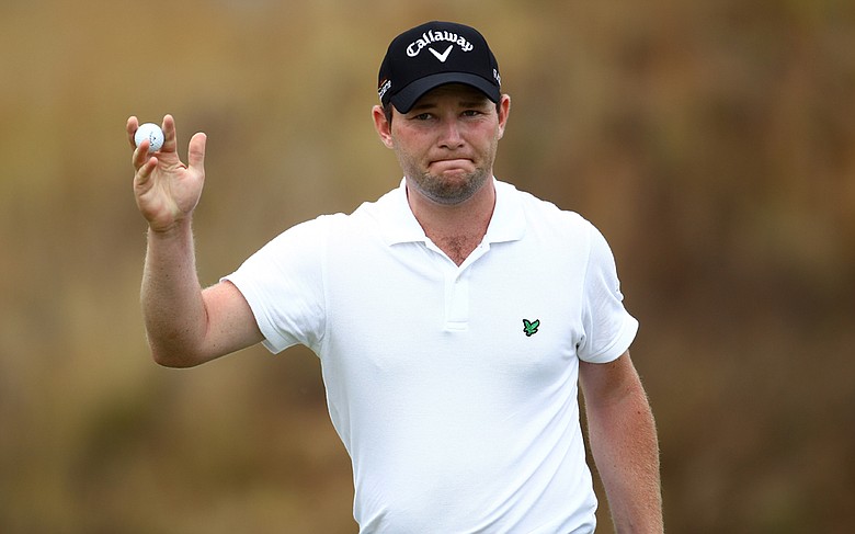 Branden Grace during the third round of the Volvo Golf Champions