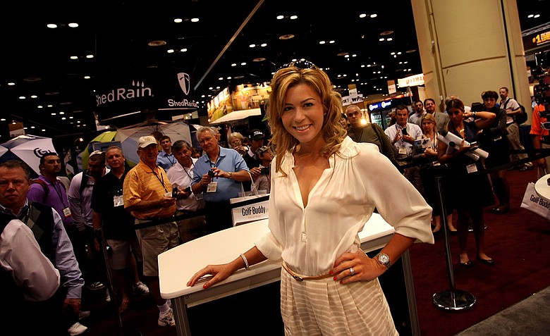 LPGA golfer Paula Creamer made an appearance at the Sundog eyewear booth on Friday at the PGA Merchandise Show.