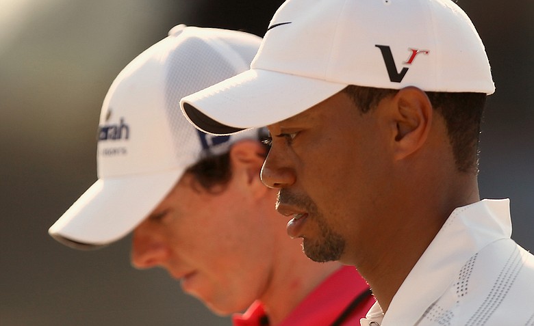 Rory McIlroy and Tiger Woods
