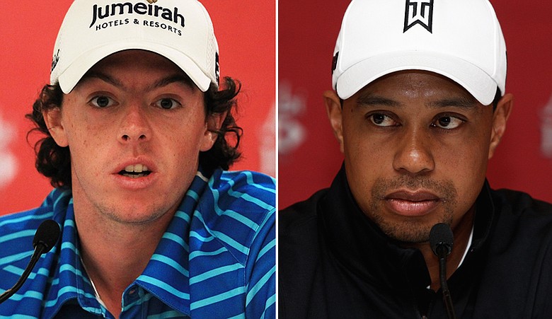 Rory McIlroy and Tiger Woods