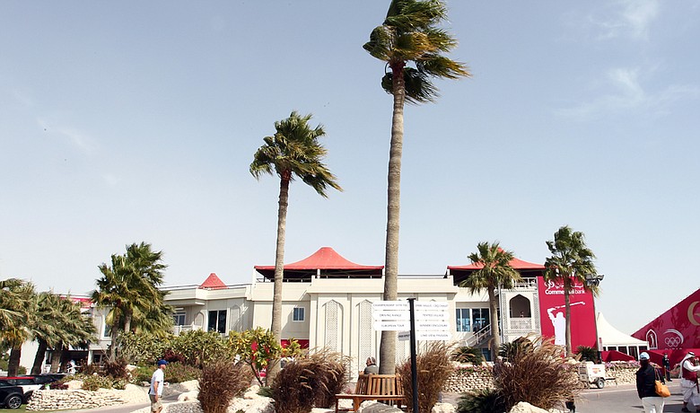 View of Doha Golf Club during the second round of the Qatar Masters.