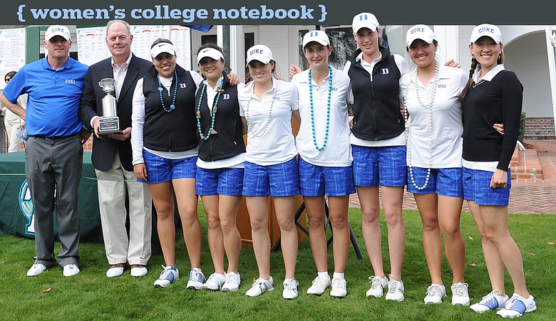 The Duke women's golf team after winning the Allstate Sugar Bowl Intercollegiate.