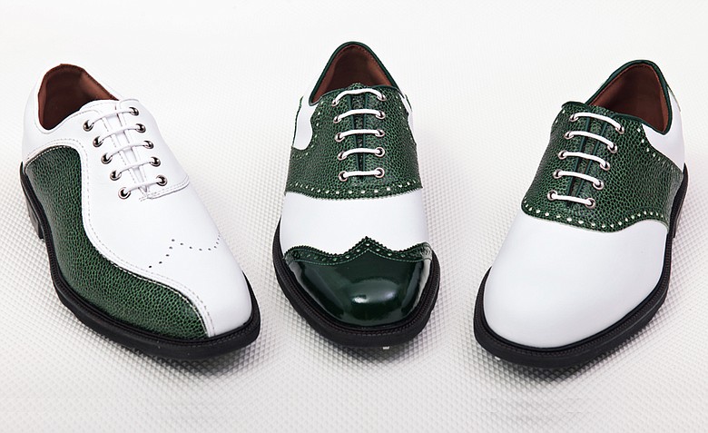 MyJoys allows consumers to customize FootJoy shoes in more than 500,000 combinations of styles, colors and materials, including limited-edition leathers such as this green sting-ray print used to commemorate the 2012 Masters.