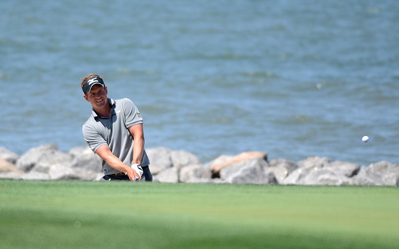 Luke Donald during a practice round at Harbour Town Golf Links