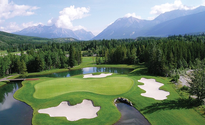 No. 4 on the Mount Kidd layout at Kananaskis Country Golf Course