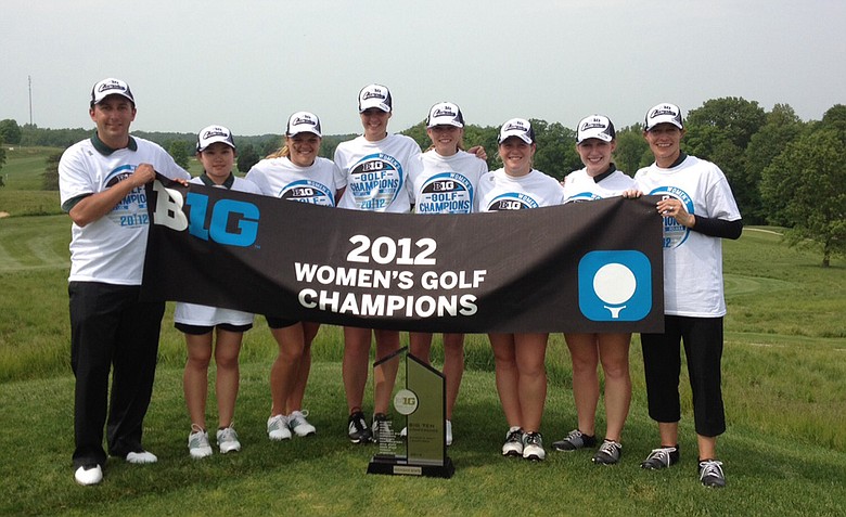 Michigan State after winning the Big Ten Championship.