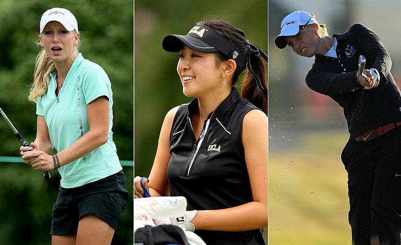 Alabama's Brooke Pancake, UCLA's Tiffany Lua and USC's Sophia Popov.
