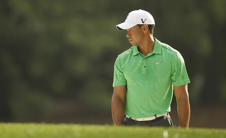 Tiger Woods during Round 2 of the Wells Fargo Championship.