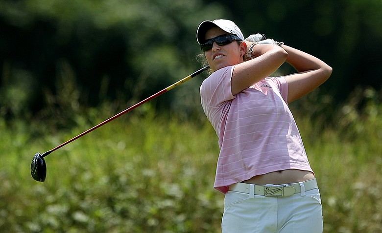 Giulia Molinaro of Arizona State on Thursday at the 2012 NCAA Division I Women's Golf Championships at Vanderbilt Legends Club North Course in Franklin, Tenn.