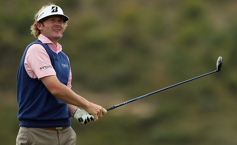 Brandt Snedeker in action during a match on Day 3 of the Volvo World Match Play Championship.
