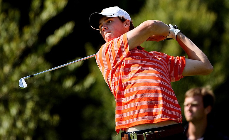 Thomas Pieters of Illinois during the final round of stroke play at the 2012 NCAA Championship.