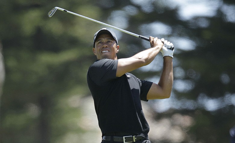 Tiger Woods during the second round of the U.S. Open Championship golf tournament Friday, June 15, 2012, at The Olympic Club in San Francisco.