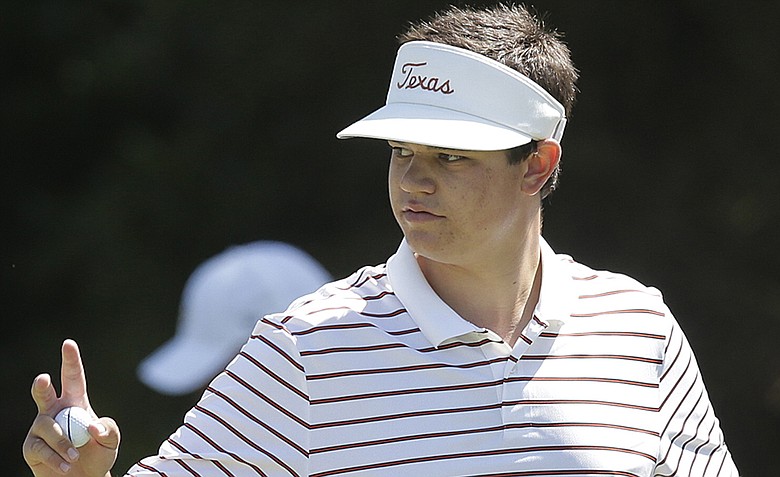 Amateur Beau Hossler waves after making a birdie on the first hole during the second round of the U.S. Open Championship golf tournament Friday, June 15, 2012, at The Olympic Club in San Francisco.