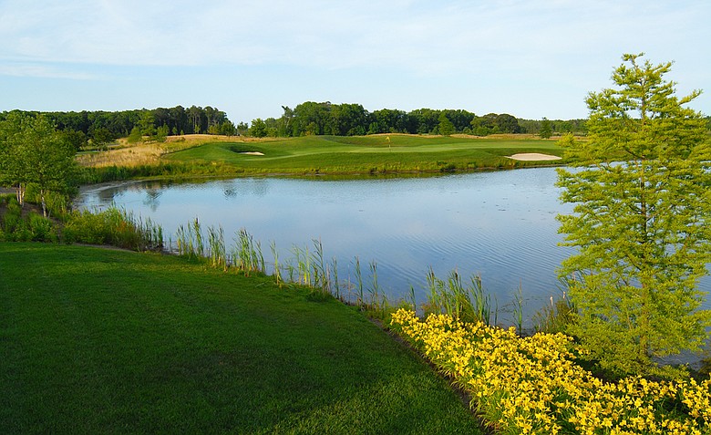 The 17th hole at the Bayside Resort Golf Club in Dewey Beach, Del.