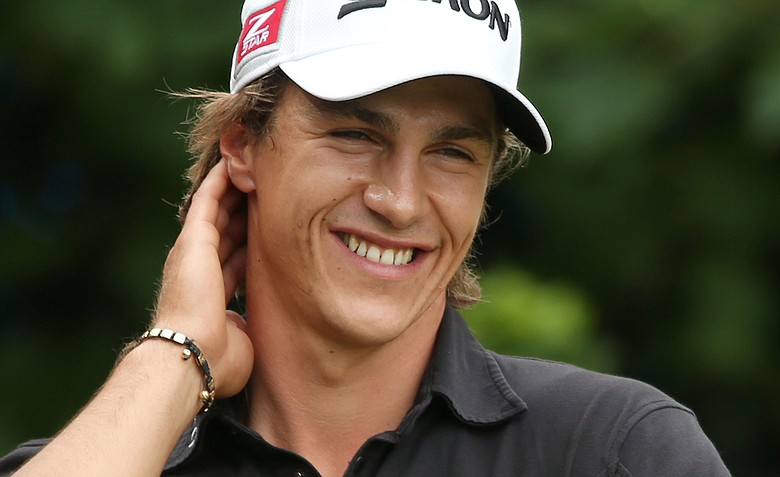 Thorbjorn Olesen waits on the first hole during the third round of the 141st Open Championship at Royal Lytham & St. Annes Golf Club.