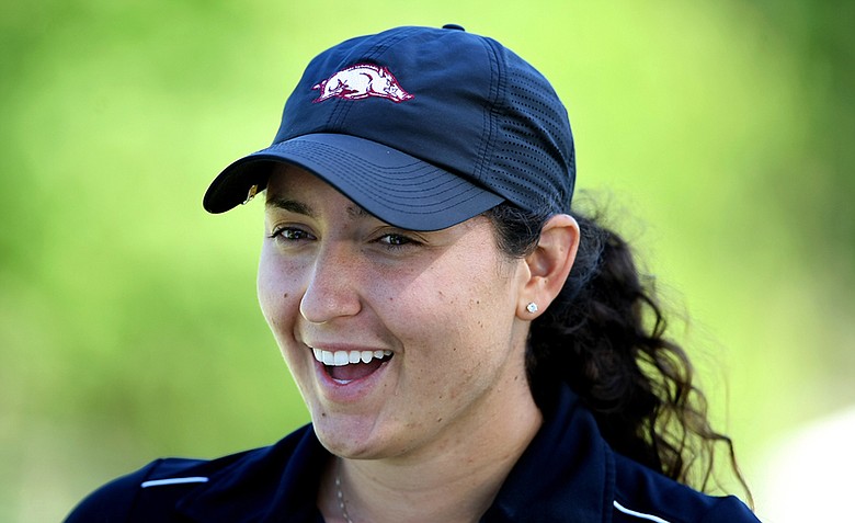 Emily Tubert of Burbank, California during the 2012 U. S. Women's Amateur Championship at The Country Club.