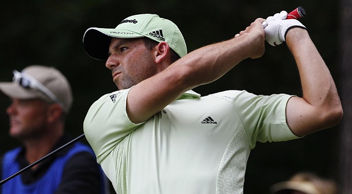 Sergio Garcia during the Wyndham Championship.