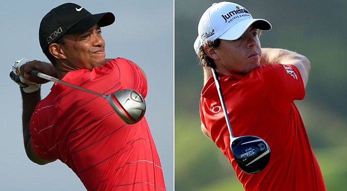 Tiger Woods and Rory McIlroy